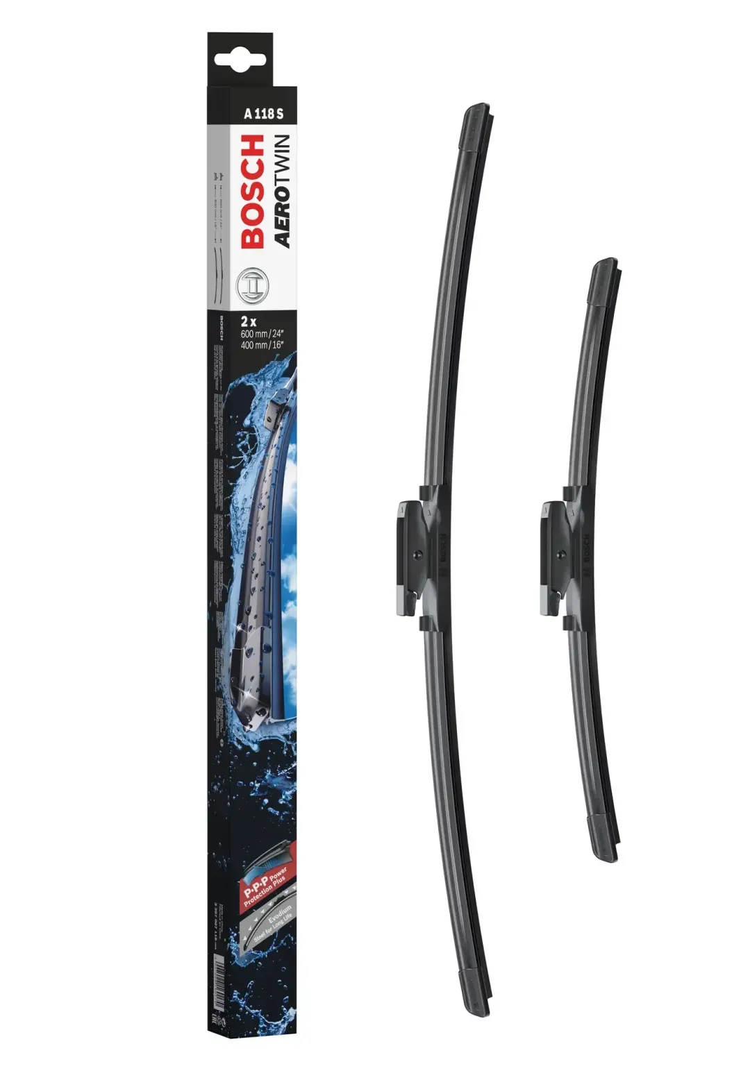 A118S (Bosch) Flat Blade Set > 400/600Mm | 3397 007 118 | Euro Car Parts - Image 1