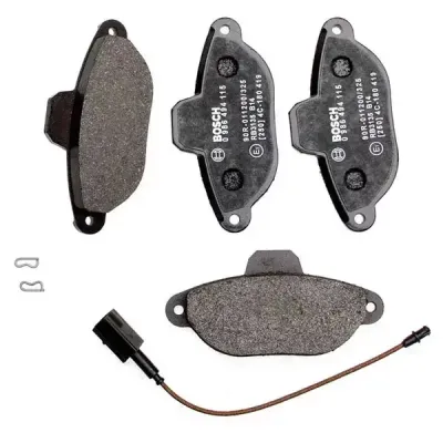 Bosch Front Brake Pads Ford Ka / Fiat 500 (08-) *1 Wear Sensor* | 0986 424 379 | Euro Car Parts