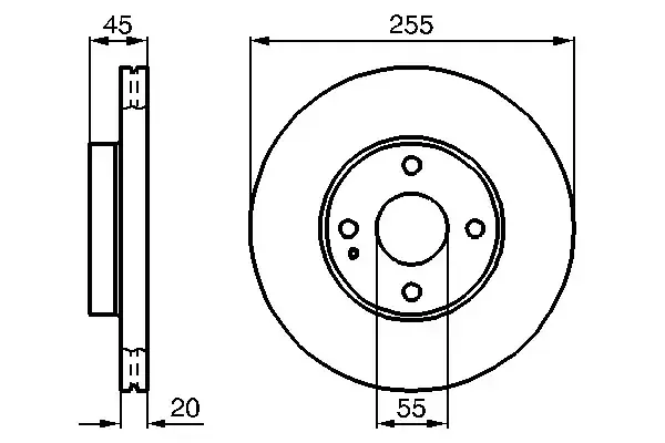 Bosch Mx-5 89- 255Mm | 0986 478 996 | Euro Car Parts