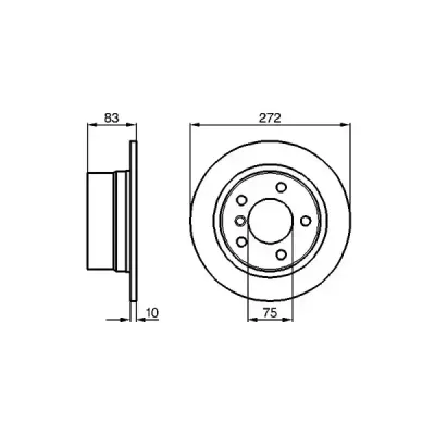 Bosch Rear Brake Disc Bmw Z3 & Coupe (Solid) | 0986 478 439 | Euro Car Parts