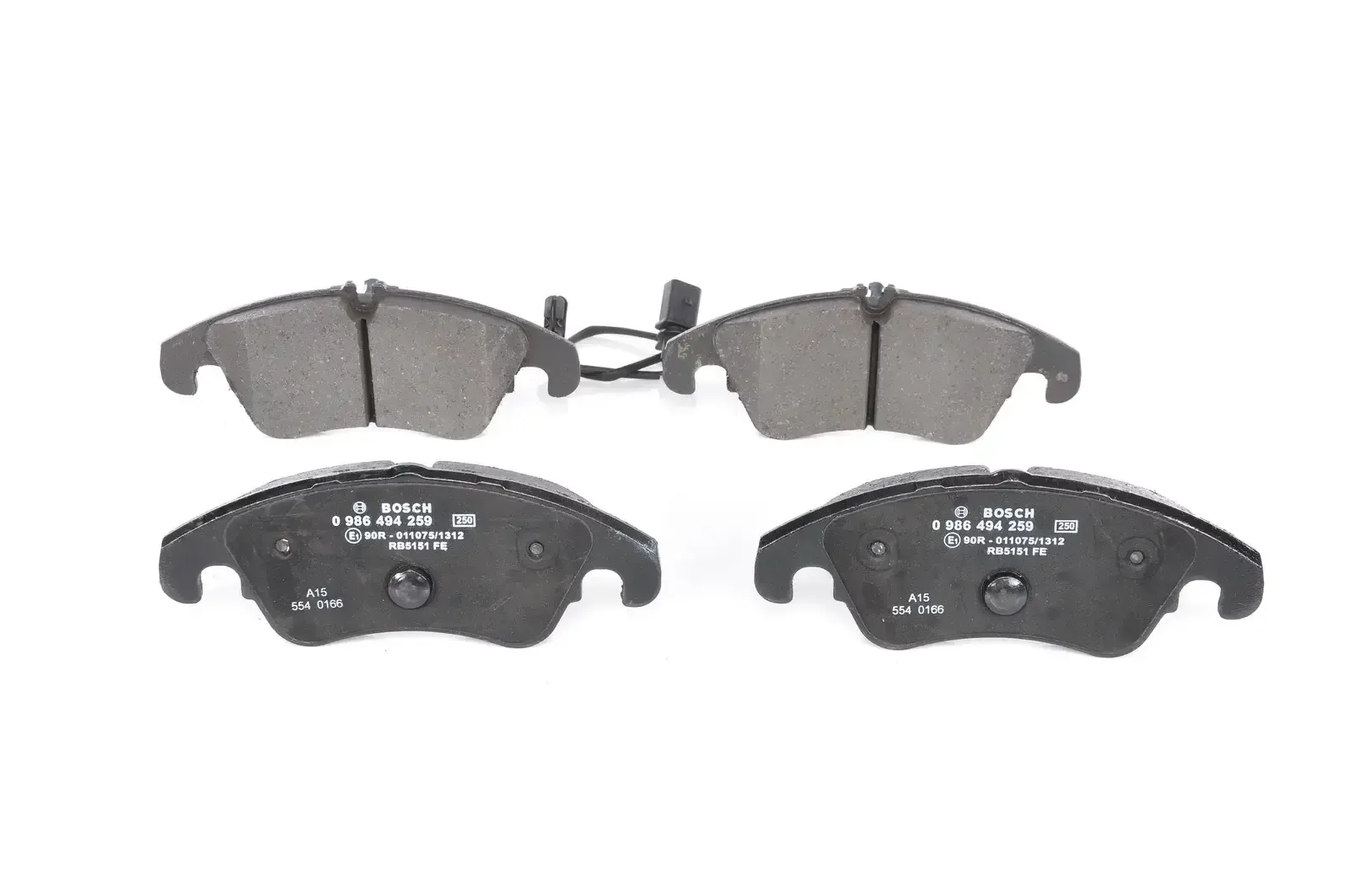 Bosch Front Brake Pads Audi A4 / A5 (07-) *320/345 Mm Disc* | 0986 494 259 | Euro Car Parts - Image 1