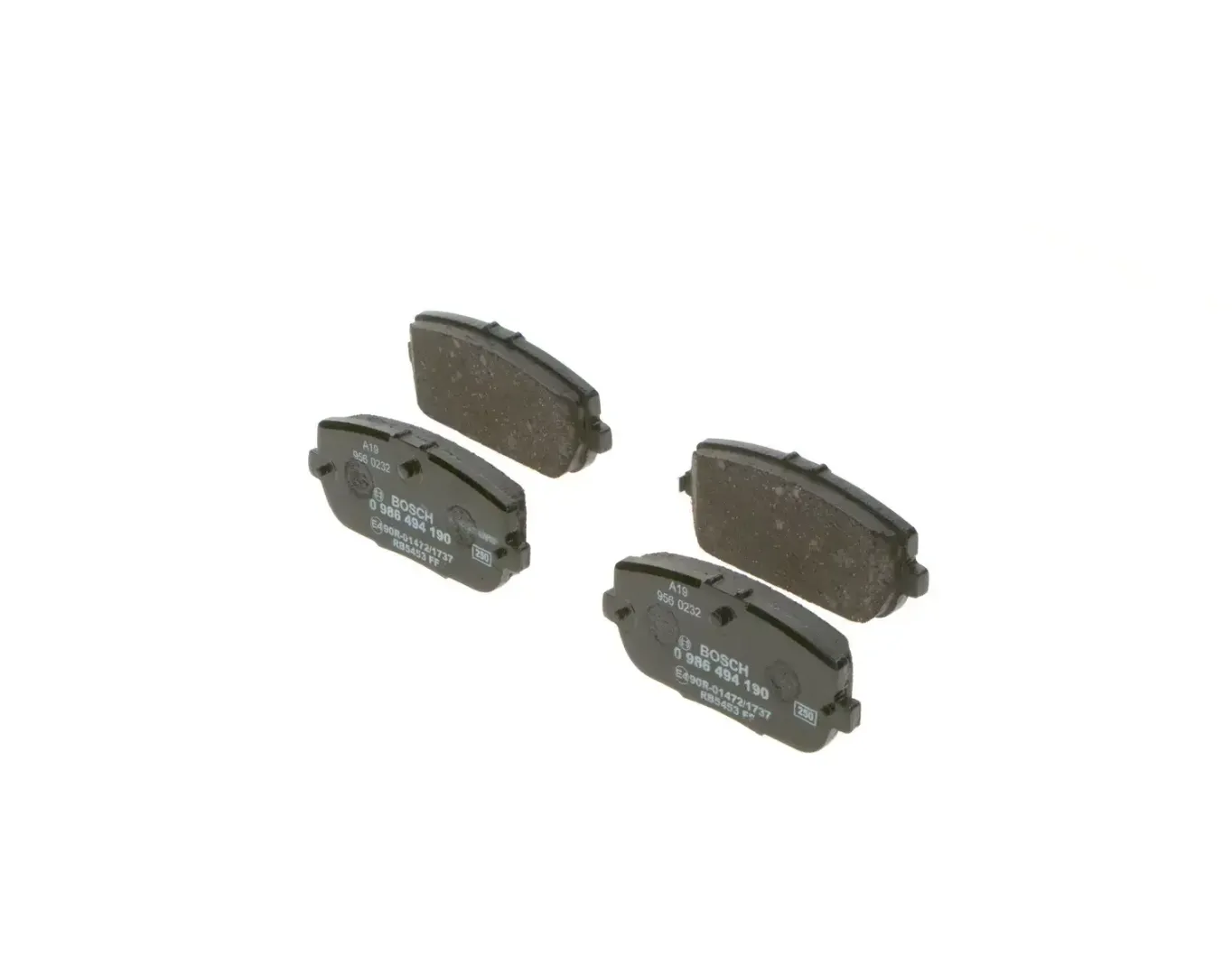 Bosch Rear Break Pads Mazda Mx-5 Iii / Iv (05-) Fiat 124 Spider (16-) | 0986 494 190 | Euro Car Parts - Image 1
