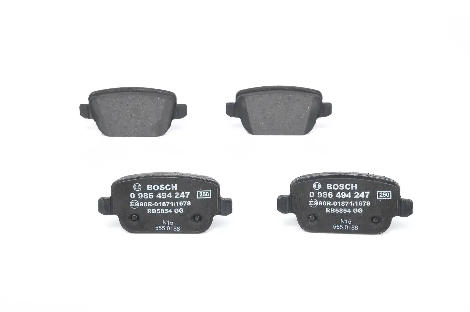 Bosch Rear Break Pads Ford / Volvo Land Rover (06-) **no Fitting Kit** | 0986 494 247 | Euro Car Parts - Image 1
