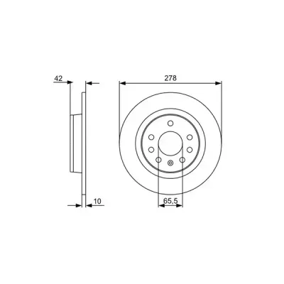 Bosch Rear Brake Disc 278Mm | 0986 479 515 | Euro Car Parts
