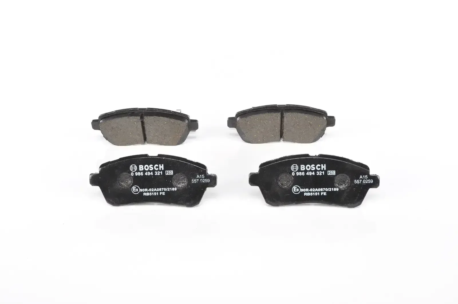 Bosch Front Brake Pads Mazda 2 (10/07 -) | 0986 494 321 | Euro Car Parts - Image 1