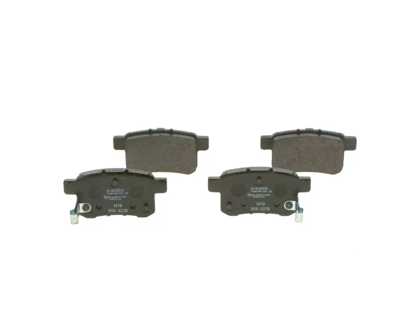 Bosch Rear Brake Pads Honda Accord Mk Ix (07/08 -) Manual Transmission | 0986 494 338 | Euro Car Parts - Image 1