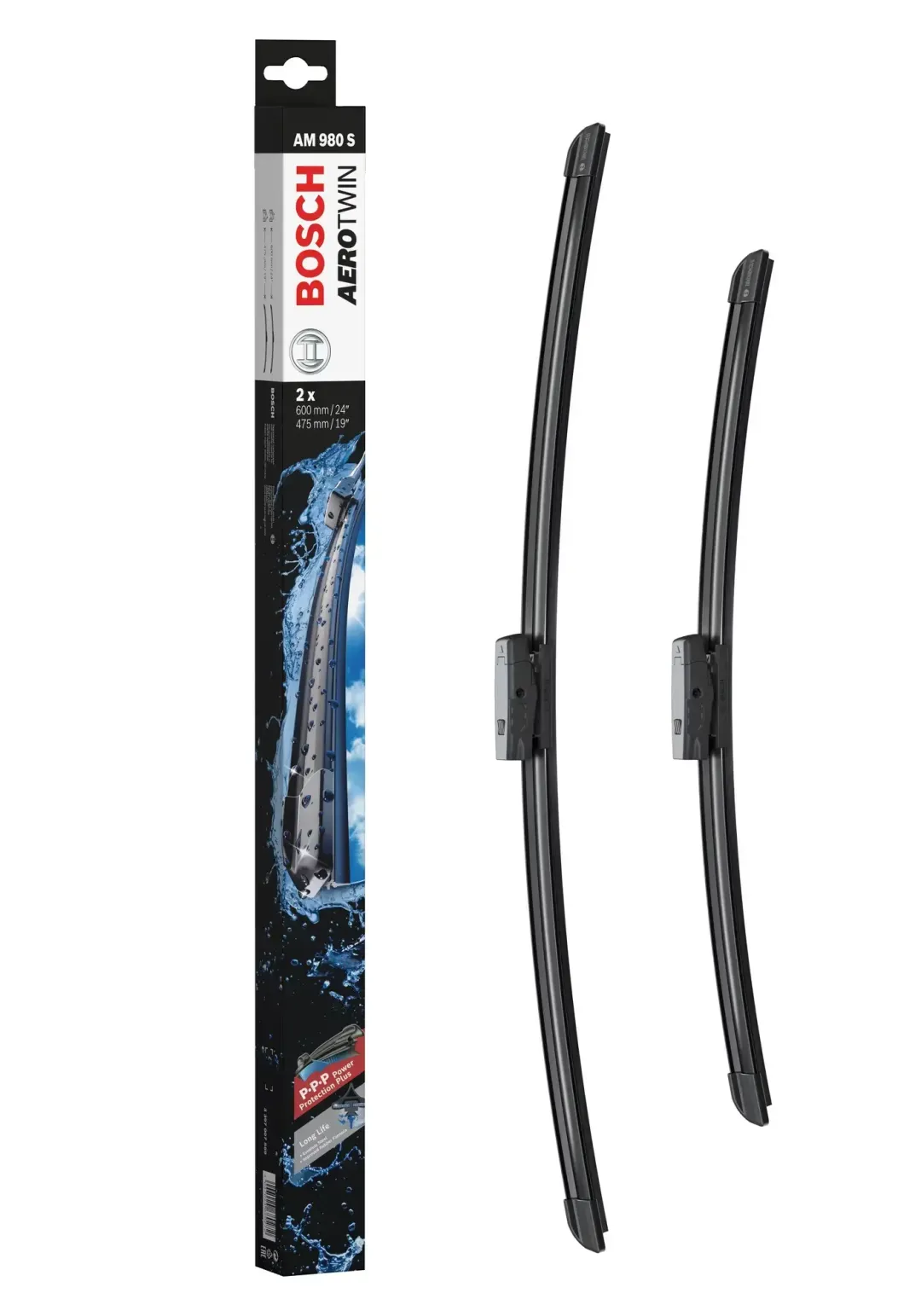 Am980S (Bosch) Flat Blade Set > 475/600Mm | 3397 007 559 | Euro Car Parts - Image 1