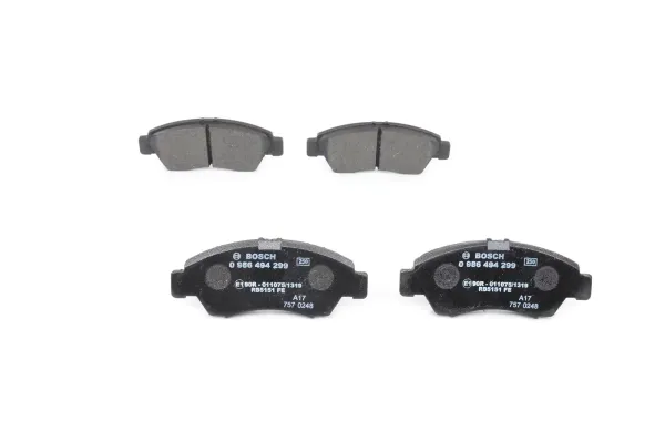 Bosch Front Brake Pad Set Civic/jazz 93- | 0986 494 299 | Euro Car Parts