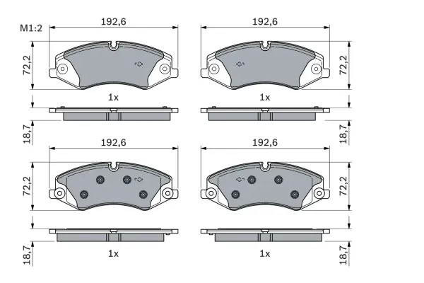 Bosch Front Brake Pads Landrover Discovery (09-) *trw Bs* | 0986 494 980 | Euro Car Parts