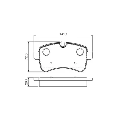 Bosch Rear Brake Pads Iveco Daily | 0986 494 460 | Euro Car Parts