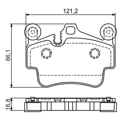 Bosch Brake Pad Set - Pagid | 0986 494 567 | Euro Car Parts - Thumbnail 2