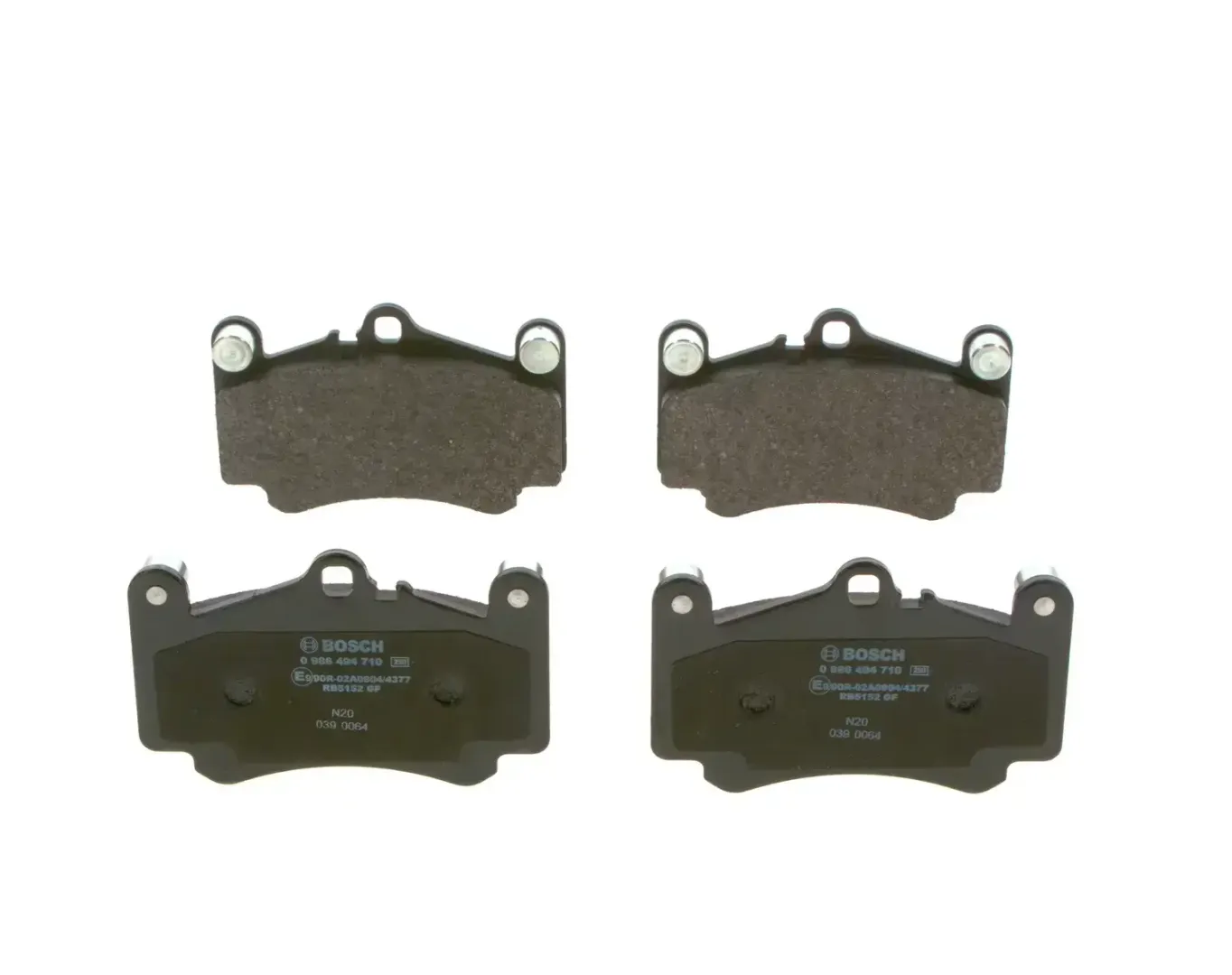 Brake Pad Set Bosch 911 (996/997) With Balance Weights | 0986 494 710 | Euro Car Parts - Image 1