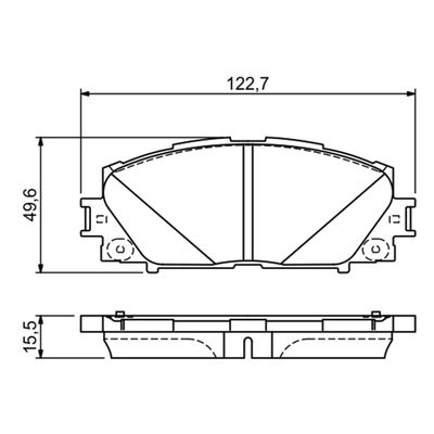 Bosch Front Brake Pads Toyota Prius (01/09 -) | 0986 494 670 | Euro Car Parts - Thumbnail 2