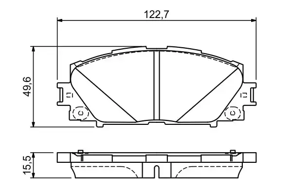 Bosch Front Brake Pads Toyota Prius (01/09 -) | 0986 494 670 | Euro Car Parts