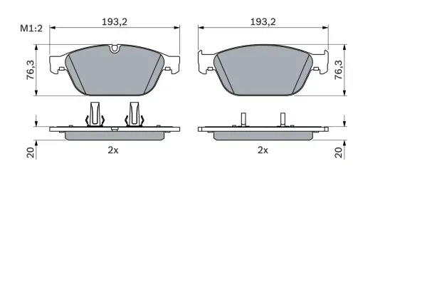 Bosch Front Brake Pads Audi A8 2009- (380Mm Discs) | 0986 494 988 | Euro Car Parts