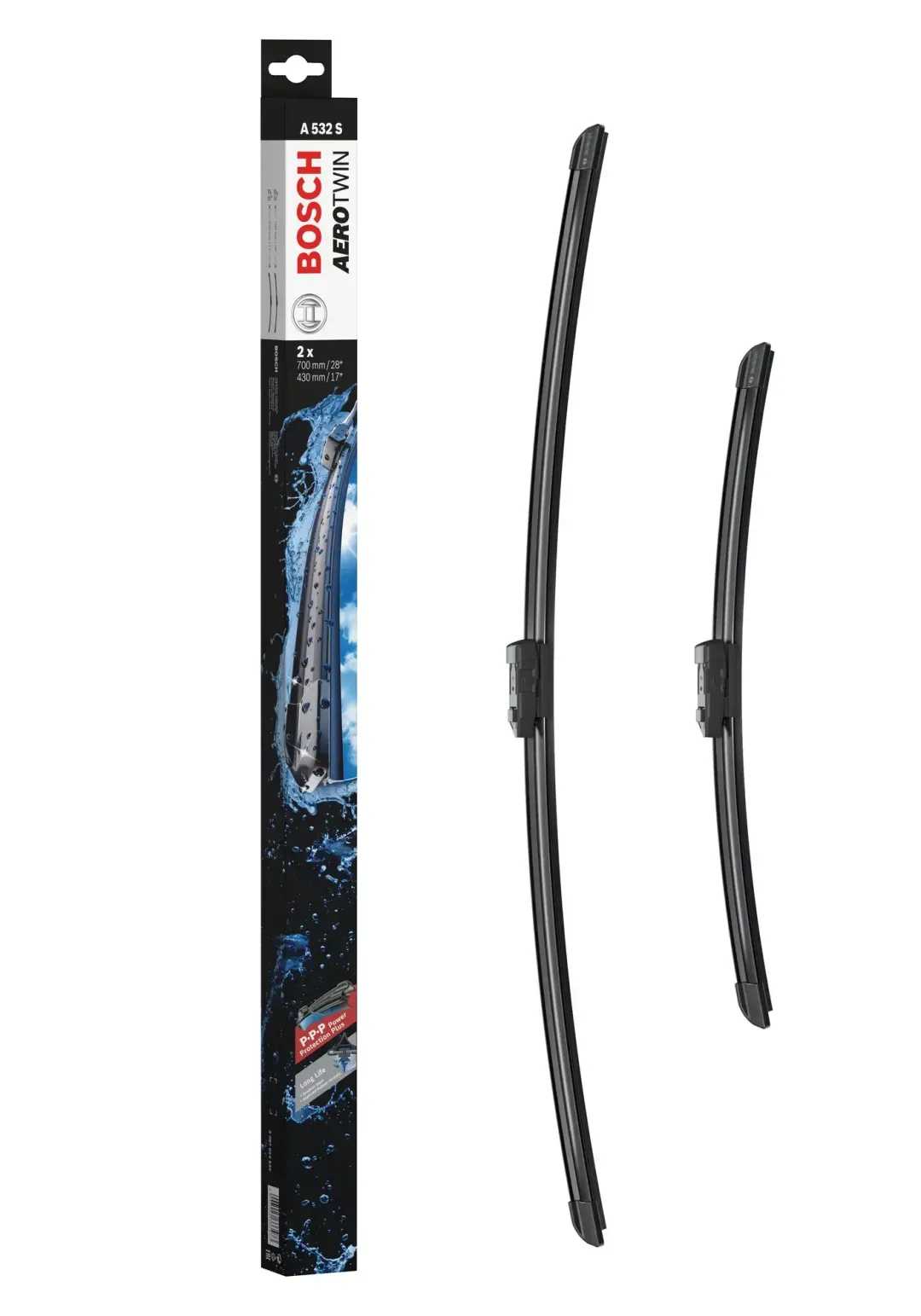 A532S (Bosch) Flat Blade Set > 430/700Mm | 3397 014 532 | Euro Car Parts - Image 1