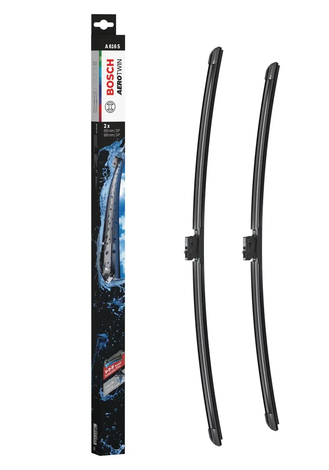 A616S (Bosch) Flat Blade Set > 600/650Mm | 3397 014 616 | Euro Car Parts - Image 1