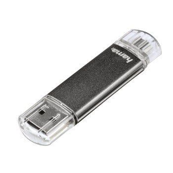 Hama Laeta Twin 16GB USB flash drive USB Type-A 2.0 Grey - Image 1