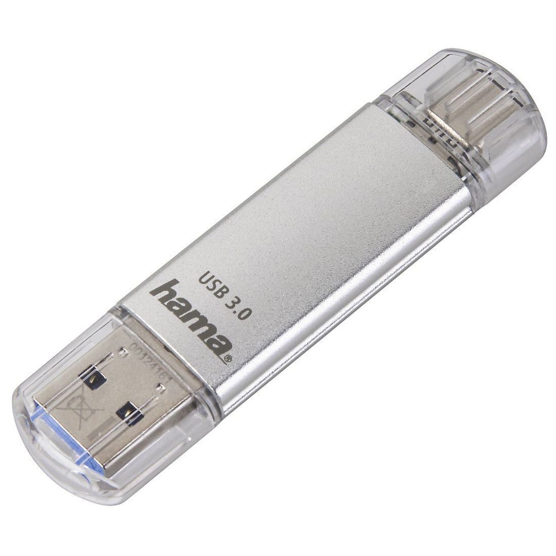 Hama C-Laeta USB flash drive 16 GB USB Type-A / USB Type-C 3.2 Gen 1 (3.1 Gen 1) Silver - Image 1