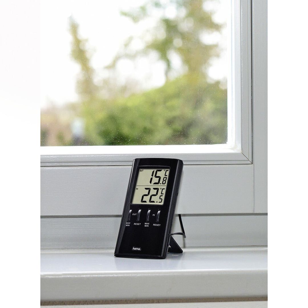 Hama T-350 Electronic environment thermometer Indoor Black - Image 1