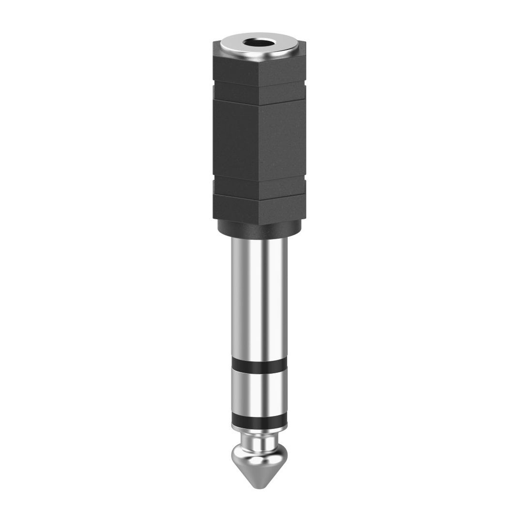 Hama 00205194 cable gender changer 3.5mm 6.3mm Black, Silver - Image 1