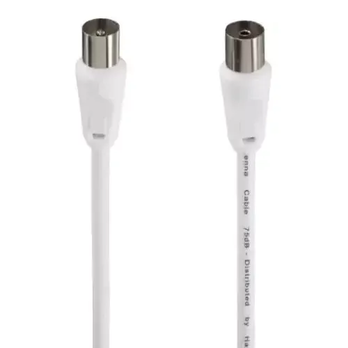 Hama 00205031 coaxial cable 10 m Coax White - Image 1