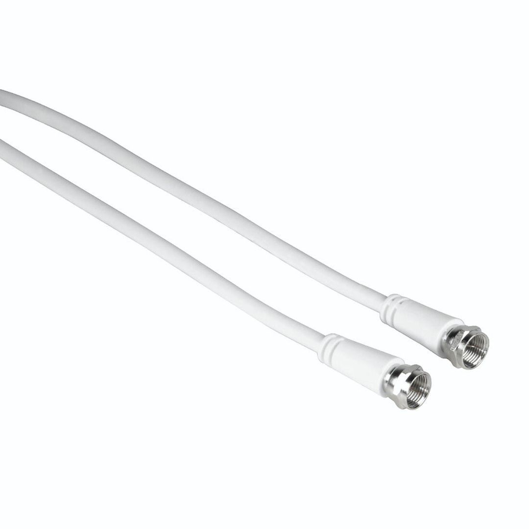 Hama 00205038 coaxial cable 3 m F White - Image 1