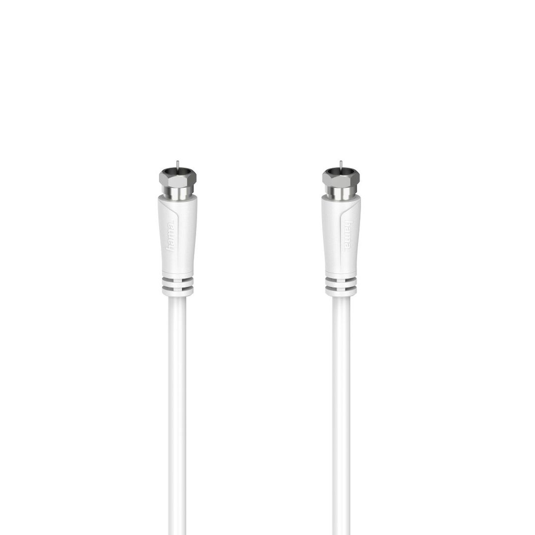 Hama 00205065 coaxial cable 5 m F White - Image 1