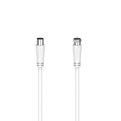 Hama 00205061 coaxial cable 1.5 m Coax F White