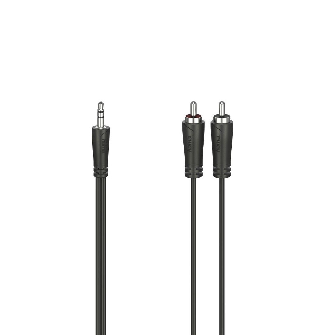 Hama 00205110 audio cable 1.5 m 3.5mm 2 x RCA Black - Image 1