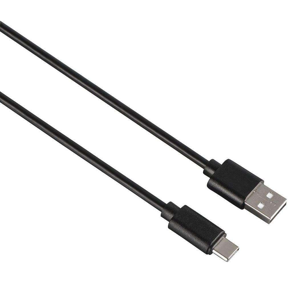 Hama 00200907 USB cable USB 2.0 0.9 m USB C USB A Black - Image 1