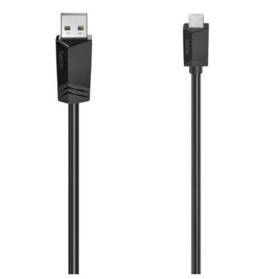 Hama 00200607 USB cable USB 2.0 0.75 m Micro-USB A USB A Black