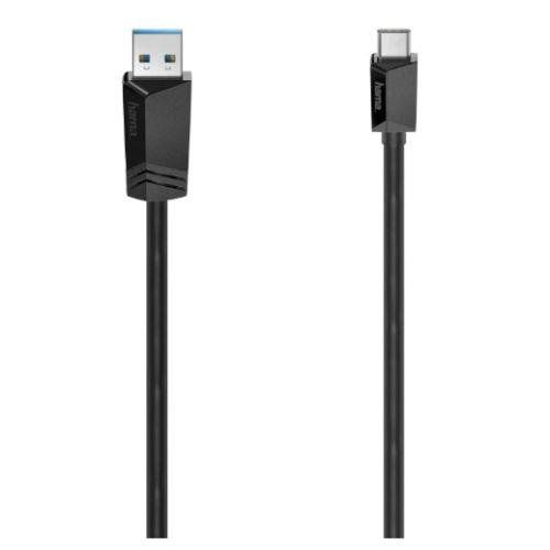 Hama 00200653 USB cable USB 3.2 Gen 1 (3.1 Gen 1) 3 m USB C USB A Black - Image 1