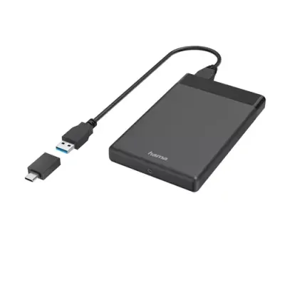 Hama 00200760 storage drive enclosure HDD/SSD enclosure Black 2.5" - Thumbnail 2
