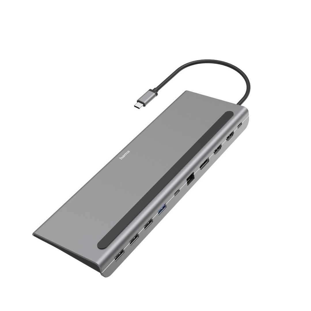 Hama 00200100 laptop dock/port replicator USB 3.2 Gen 1 (3.1 Gen 1) Type-C Anthracite - Image 1