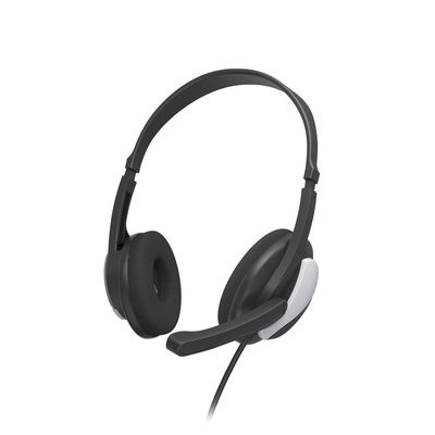Hama HS-P100 V2 Headset Wired Head-band Office/Call center Black Silver