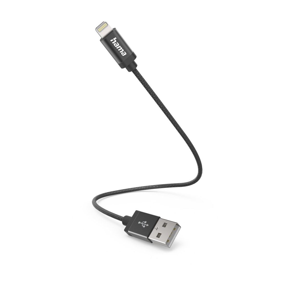 Hama 00201578 lightning cable 0.2 m Black - Image 1