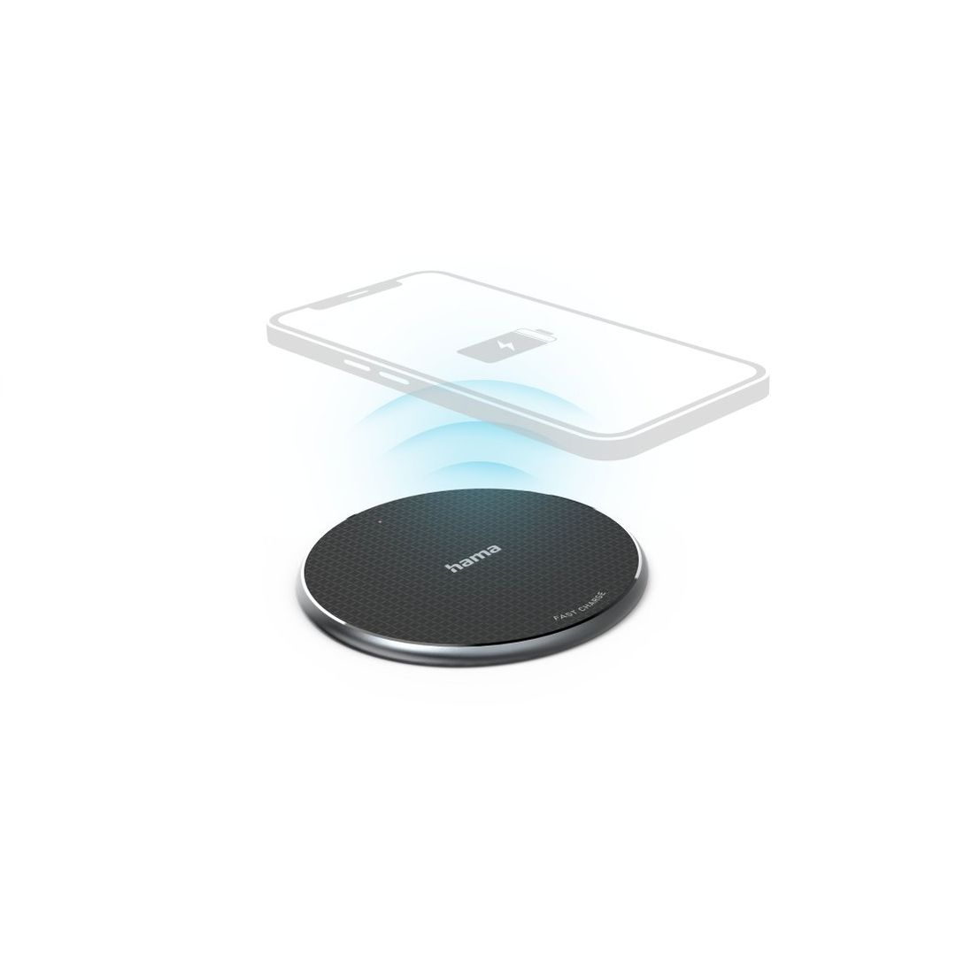 Hama QI-FC10 Smartphone Black USB Wireless charging Fast charging Indoor - Image 1