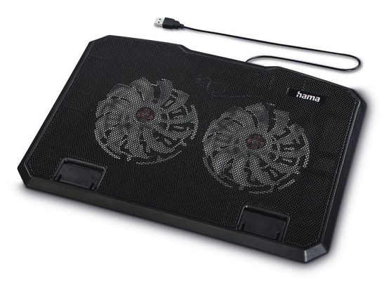 Hama Black Metal laptop cooling pad 39.6 cm (15.6")