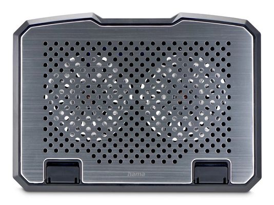 Hama Aluminium laptop cooling pad 39.6 cm (15.6") Black
