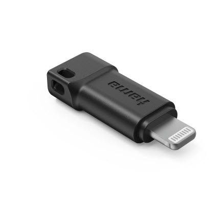 Hama 00201734 lightning cable Black