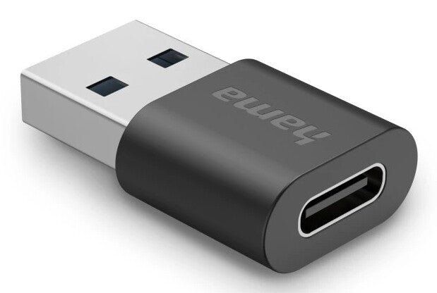 Hama 00200357 cable gender changer USB-A USB-C Black - Image 1