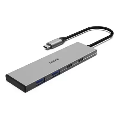 Hama 00200147 interface hub USB Type-C 10000 Mbit/s Grey