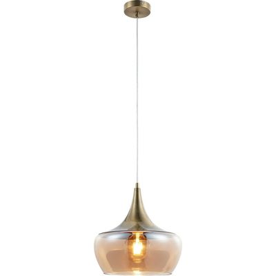 Nowa Arola glass pendant light, antique brass - Thumbnail 2