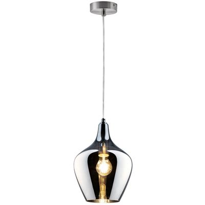 Nowa Paso hanging light, glass, 1-bulb, smoky grey - Thumbnail 2