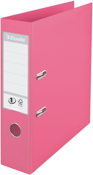 Esselte 231037. Format: A4 Material: Polypropylene (PP) Product colour: Pink. Width: 290 mm Depth: 72 mm Height: 318 mm. Quantity per pack: 1 pc(s)
