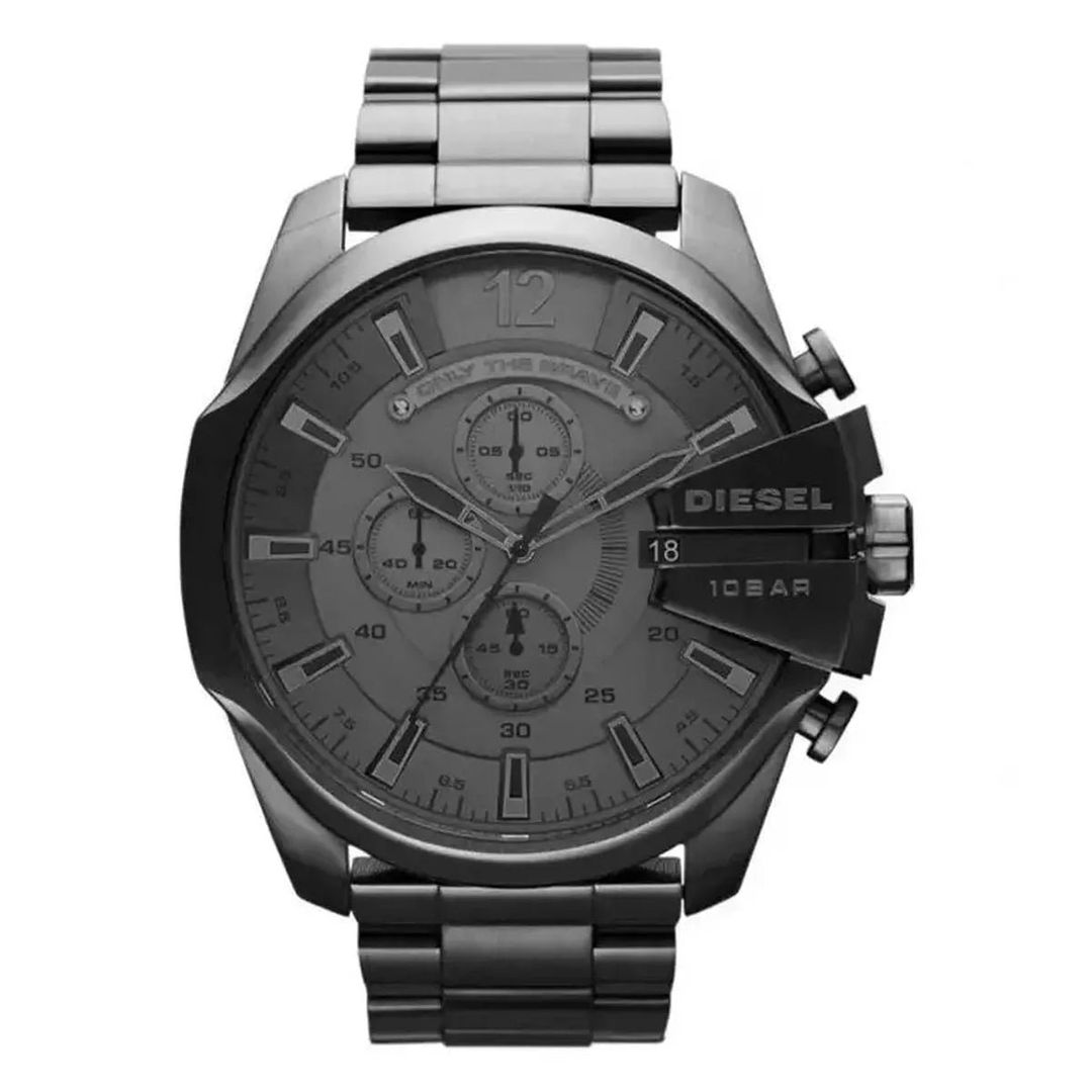 Diesel Mega Chief DZ4282 Men's Watch – 51mm Grey Dial Stainless Steel - Image 1