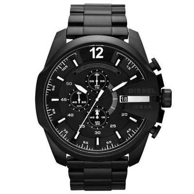 Diesel Mega Chief DZ4283 Men's Watch – 51mm Black Dial Stainless Steel - Thumbnail 2