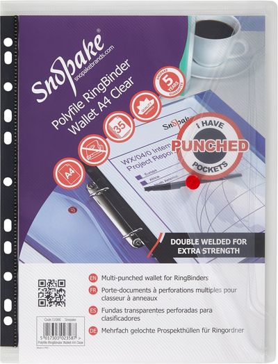 Snopake Polyfile RingBinder Wallet