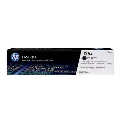 HP 126A 2-pack Black Original LaserJet Toner Cartridges